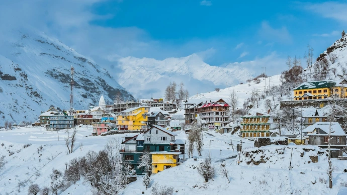 Kashmir snowy village honeymoon destination