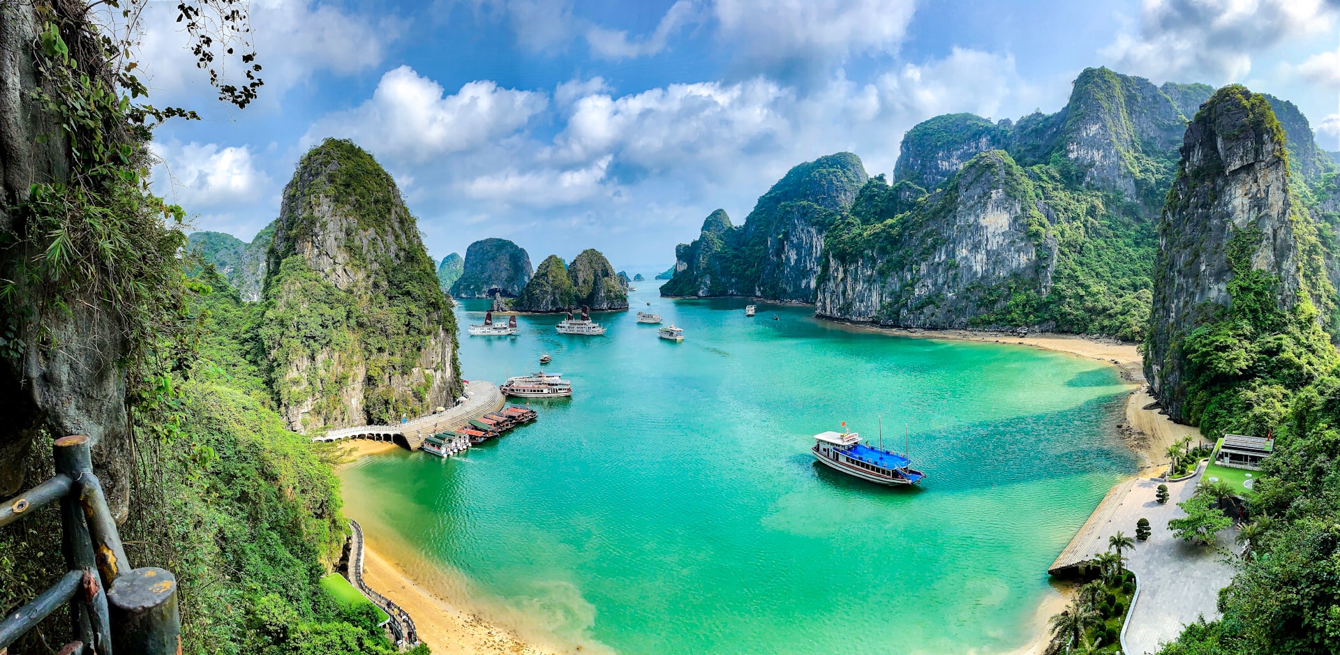 Halong Bay turquoise water islands Vietnam cruise tour package TripNest Holidays