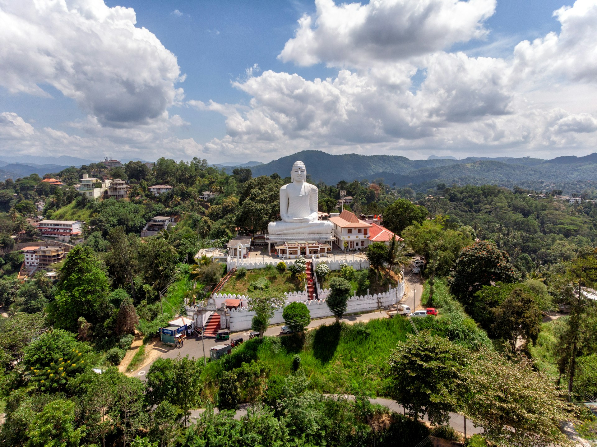 Kandy city mountain view Sri Lanka