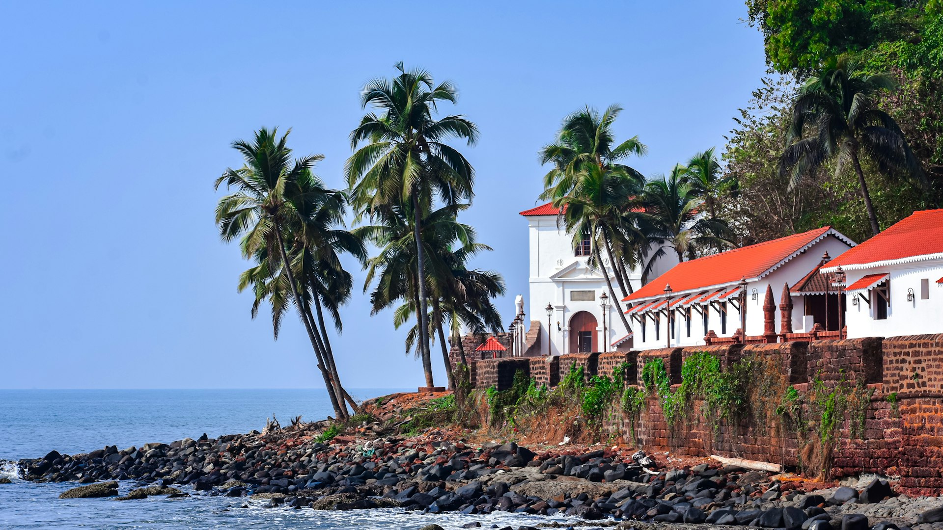Coastal hill beach India