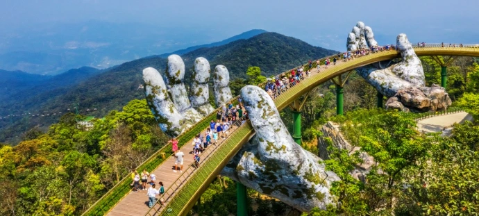 Golden Bridge Vietnam Ba Na Hills tour package Vietnam TripNest Holidays