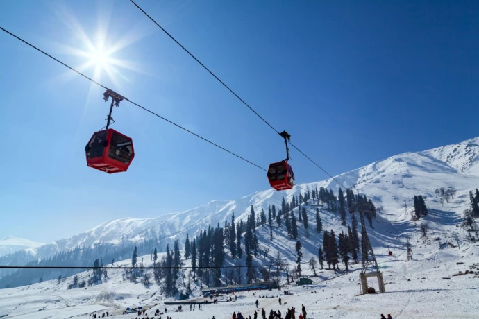 Gulmarg cable car snow Kashmir tour package India