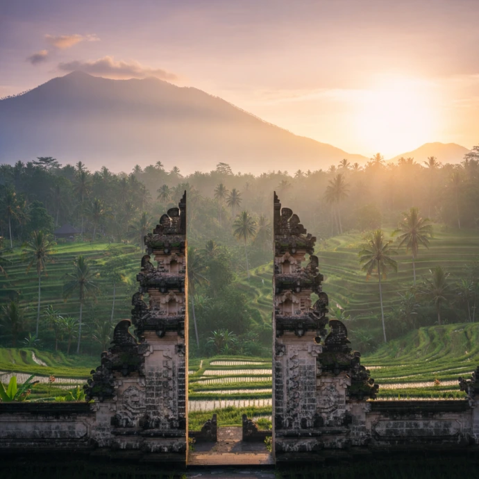 Bali temple gate sunrise Lempuyang Indonesia tour package TripNest Holidays
