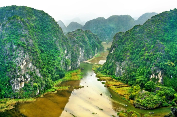 Ninh Binh river boat caves Vietnam scenic tour package TripNest Holidays