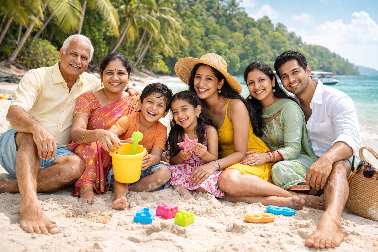 Family picnic outdoor fun India