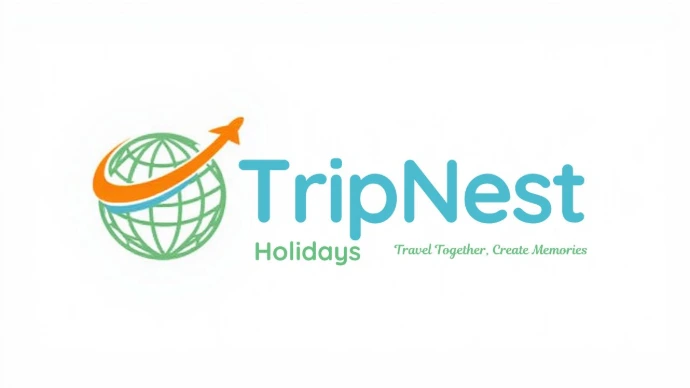 TripNest Holidays travel agency logo India